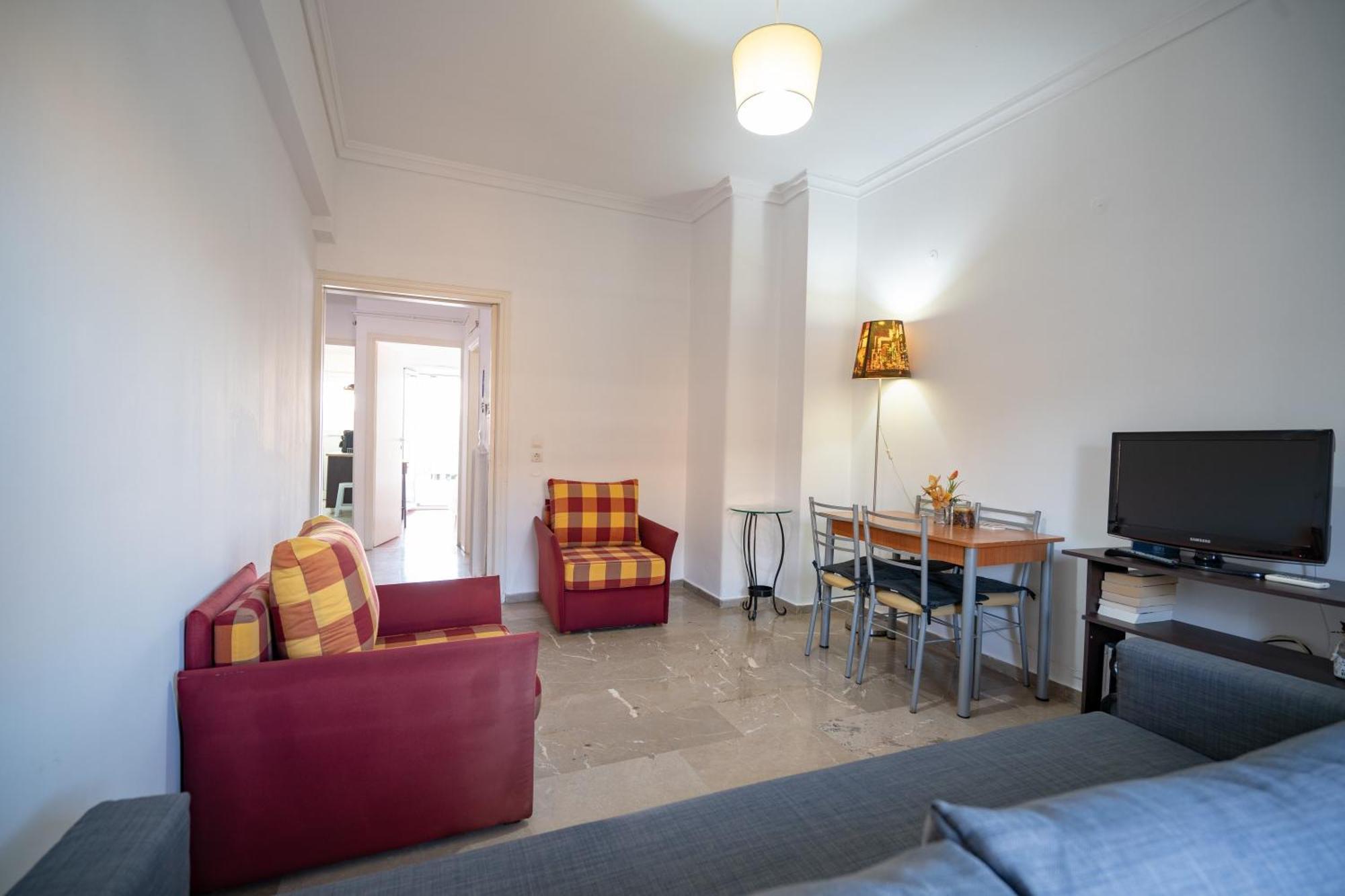 Dimotiko Theatro Metro St. 1 Bedroom 4 Pers. Flat Piraeus Buitenkant foto